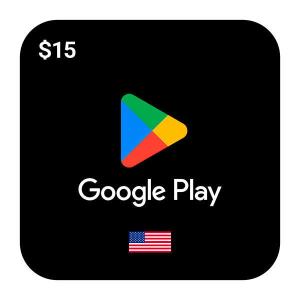 گیفت کارت گوگل پلی 15 دلاری آمریکا